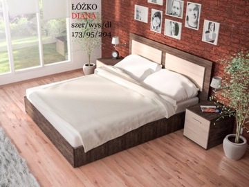 ŁÓŻKO łoże sypialniane małżeńskie 160/200 POJEMNIK