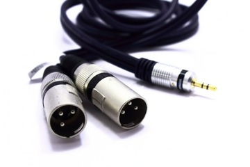 КАБЕЛЬ 2X XLR JACK 3,5 AUX 10 м СТЕРЕО VITALCO