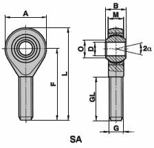 SAL 30 T/K НЕПРЕРЫВНАЯ ГОЛОВКА, левая резьба PGAKL 30