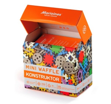 KLOCKI WAFLOWE KONSTRUKTOR MINI 300 ELEM. WAFFLE