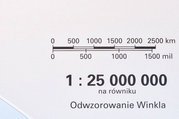 ŚWIAT MAPA ŚCIENNA POLITYCZNA/FIZYCZNA DWUSTRONNA