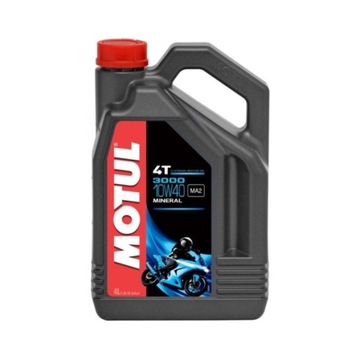 MOTUL ENGINE OIL 3000 4T 10W40 4л (МИНЕРАЛЬНОЕ)