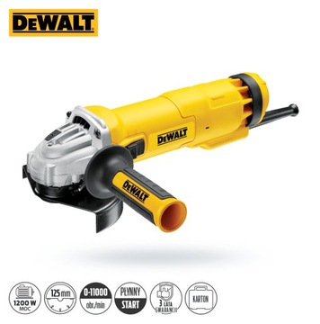 DeWalt DWE4217 Шлифовальная машина 125 мм, 1200 Вт, пылезащитная