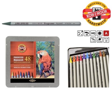 KOH-I-NOOR PROGRESSO Aquarell 48 цветных мелков без древесины