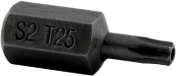 BIT KOŃCÓWKA TORX T25 x30mm 10mm Z OTWOREM S2