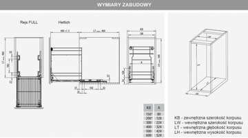 Грузовой вариант REJS multi 300/2 серебристый HETTICH