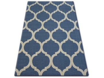 DYWAN SCANDI 160x230 KONICZYNA TRELLIS blue #B345