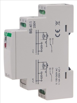 F&F PRZEKAŹNIK BISTABILNY 230V WŁ-WYŁ BIS-411