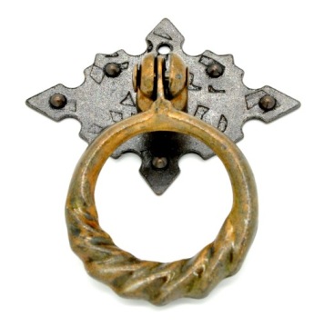 UCHWYT UCHWYTY MEBLOWY KOŁATKA GAŁKA PATYNA BRĄZ DO MEBLI STYLOWE 2 SZTUKI