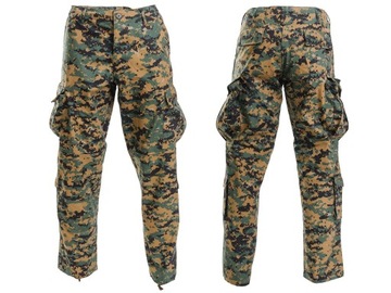 SPODNIE Wojskowe ACU WOODLAND DIGITAL / Marpat XL