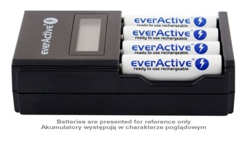 Ładowarka everActive NC-450 Black 4 kanałowa z LCD