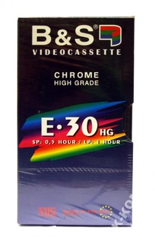 Kaseta VHS B&S Made in Poland 30min E-30 Chrom