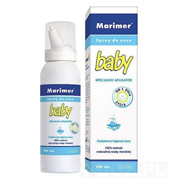 MARIMER BABY 100ml SPRAY DO NOSA WODA MORSKA ZIMA