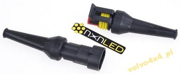 KONEKTOR 2X ZŁĄCZE HERMETYCZNE LAMPA LED HALOGEN