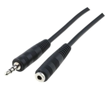 KABEL AUX AUDIO JACK 3,5mm WTYK - GNIAZDO 3m