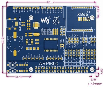 Щит ARPI600 Raspberry Pi ARDUINO