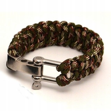 Bransoletka Survivalowa Paracord SZEKLA MULTICAM