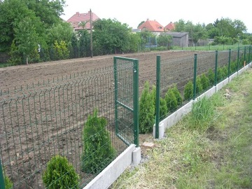 Комплектный панельный забор 123см, оцинкованный, проволока 4мм.