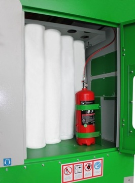 Дисказа Вибер -опилки. Промышленный огнетушитель 8900 скольппа с помощью скопления