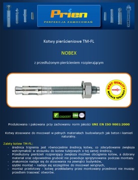 Стальной анкер Экспресс-анкеры M 16x170 NOBEX