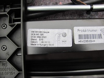 ЭЛЕКТРИЧЕСКАЯ РОЛИКОВАЯ ПОЛКА VW PASSAT CC LIFT 12r-