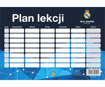 REAL MADRYT MADRID PLAN LEKCJI