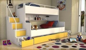 Красивые 3 -личные кровати кровати разных цветов