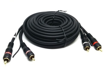 Kabel do wzmacniacza 2xRCA - 2 RCA+sterowanie 2,5m