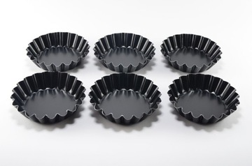 Nieprzywierające foremki do mini tart 9cm - 6 szt.