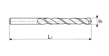 Сверло по металлу кобальту 2,4 x 57 мм HSS-Co