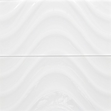 Płytki Szklane TOP WAVE Białe Kafelki 3D Tafle