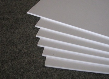 PCV spienione, białe, 3 mm, płyta 30x50cm FV