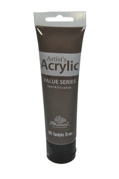 Farba akrylowa PHOENIX 100ml - 690 VANDYKE BROWN