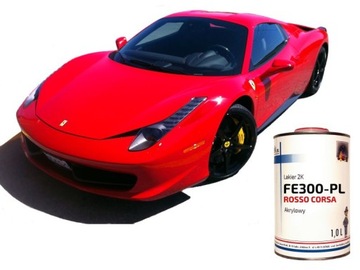 2K Lakier Akrylowy Czerwony FERRARI Rosso Corsa 1L