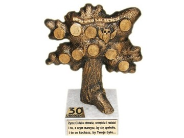 DRZEWKO SZCZĘŚCIA NA 30 URODZINY prezent STATUETKA