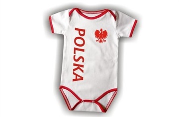 BODY DZIECIĘCE MAŁY KIBIC POLSKA TWOJE IMIĘ ROZ 80