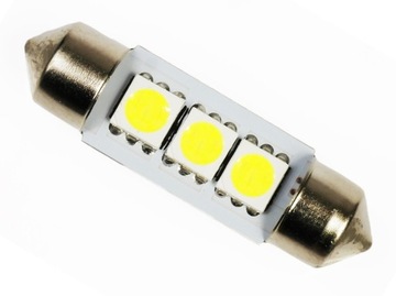 Żarówka 3 LED C5W C10W SMD 5050 RURKA 39 mm