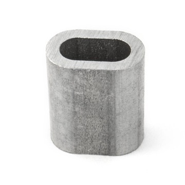 TULEJA ALUMINIOWA Złączka Zacisk linowy 4mm 50szt.