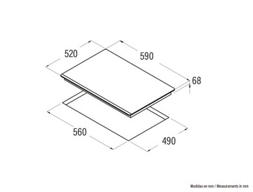 ИНДУКЦИОННАЯ ПАНЕЛЬ CATA IF 6002 BK ЧЕРНОЕ СТЕКЛО