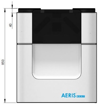 Центральный рекуператор AERIS next 450L VV ST ERV