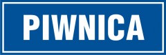 ZNAK PIWNICA 10 x 30 cm