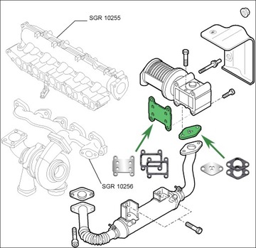 Заглушки EGR 1.9 2.4JTD ALFA ROMEO 147 156 159 166