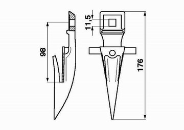 Штык одинарный Claas 522182