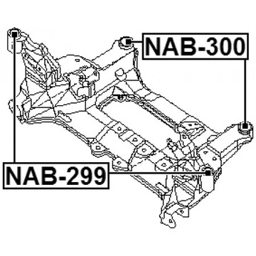 SILENTBLOK NOSNÍKU PŘEDNÍ PRIME X-TRAIL 54400-EQ500