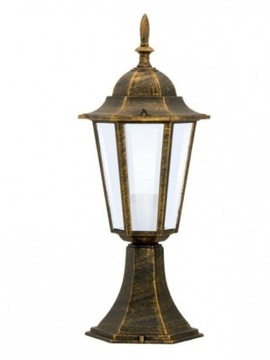 Lampa ogrodowa słupek LIGURIA 45 cm patyna Polux