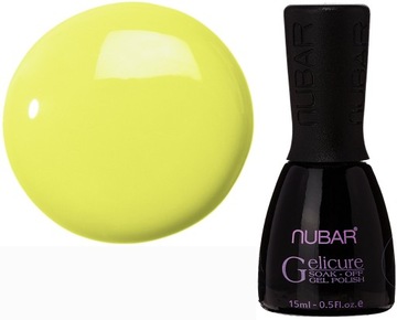 NUBAR GELICURE LEMON NPG068 LAKIER HYBRYDOWY 15ml