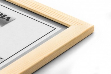Rama z drewna surowego 40x60 sur GP -PŁASKA-