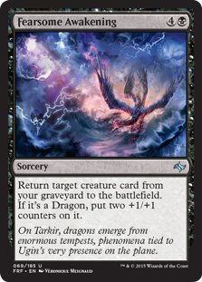 MTG 4x Fearsome Awakening (Uncommon)