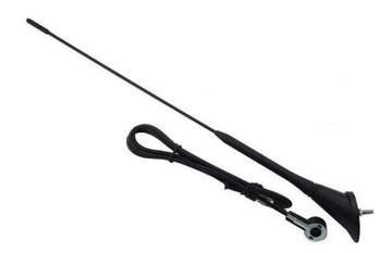 ANTENA samochodowa /DACHOWA NA DACH pod Kątem - UNIWERSALNA 40 cm maszt