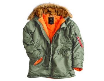 Alpha Industries kurtka męska parka z kapturem N3B VF 59 Fitted r. L